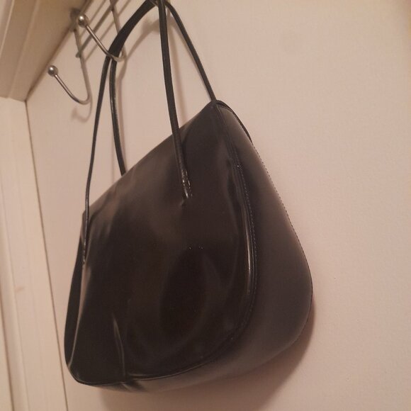 Authentic Prada Spazzolato Leather Flap Shoulder Purse. - Picture 4 of 17